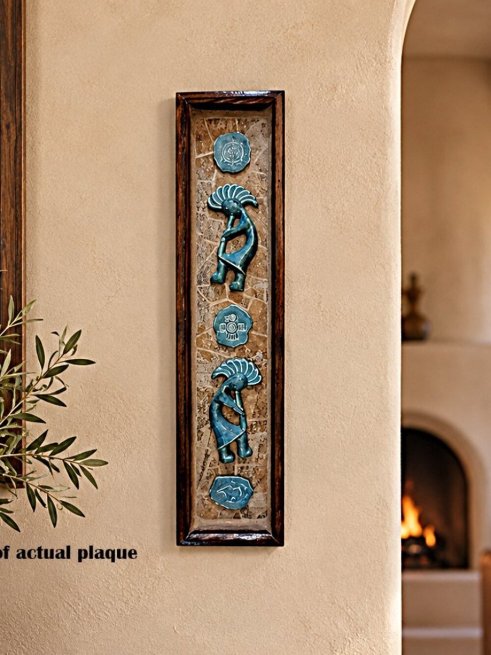 Southwestern Native American Inspired Ceramic Tile Wall Panel Art